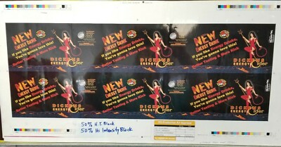 Dickens Energy Drink Vixen Devil Advertising Proof 2003 