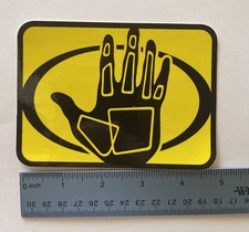 The BODY GLOVE     VINYL DECAL / STICKER BLACK  YELLOW
