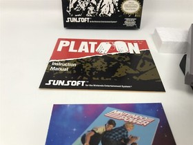 PLATOON - Nintendo nes - Complete in box CIB - 