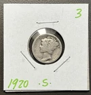 1920 - S - 10C Mercury Dime / Early Years 90% Silver Coin. Rough Circ.