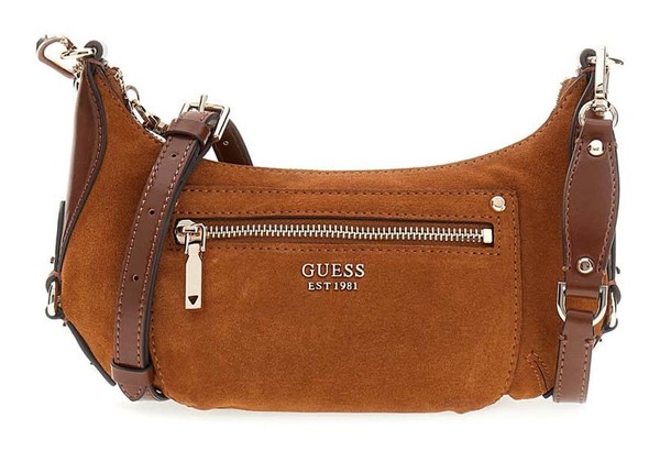Guess Marsha Mini Crossbody Bag UmhäNgetasche Tasche Cognac Braun Neu-image