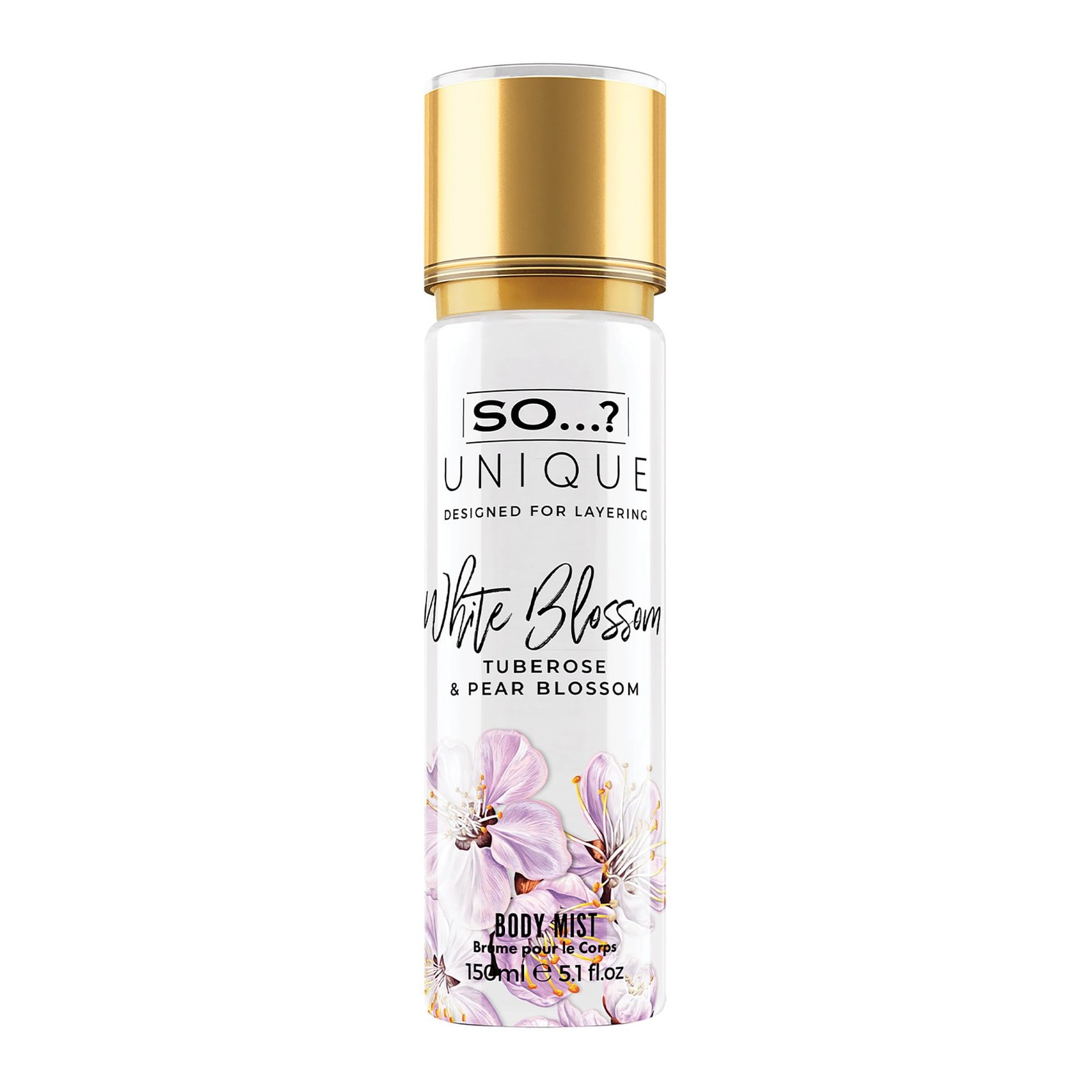So...? White Blossom Fragrance Body Spray for Women  150ml