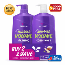 Miracle Volume Shampoo & Conditioner Set, All Hair Types, 26.2 fl oz Pack 0.80 per fl oz
