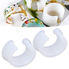 Silicone Mold DIY C Shaped Semi Open Large Size Bracelet Crystal Epoxy Silicone