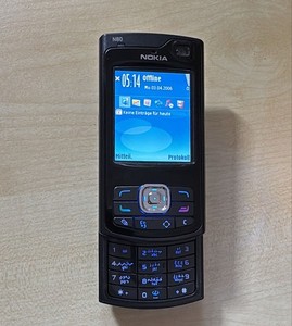 ORIGINAL NOKIA N80 RM-92 Schwarz, Geprüft, Händler Volle Funktion Accu Neu Handy
