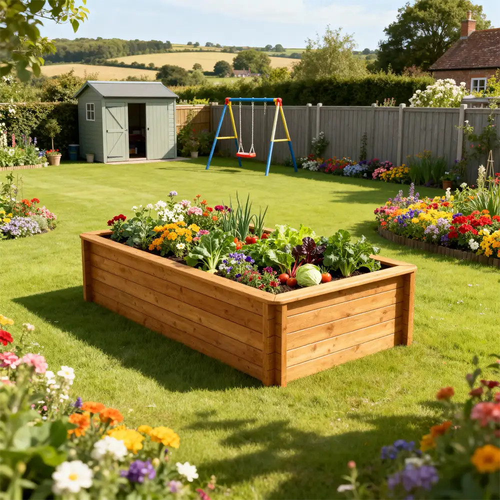 Raised Garden Bed - 2m x 1.5m - 697mm Height - 44mm Thick Wall