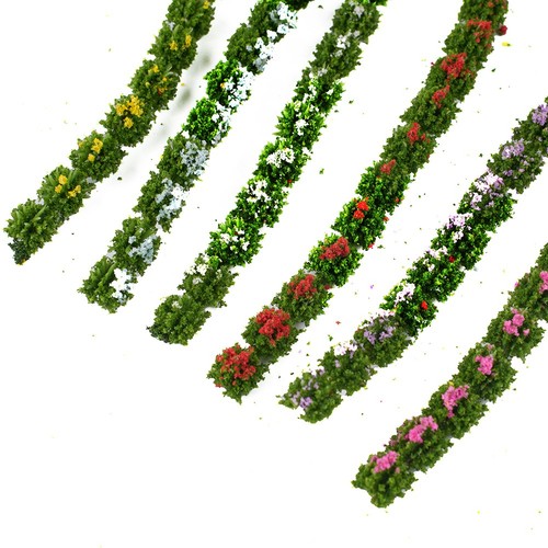 Static Grass For-Tufts Miniature Scenery Mixed Wildflower Shrub Strips - Picture 13 of 22