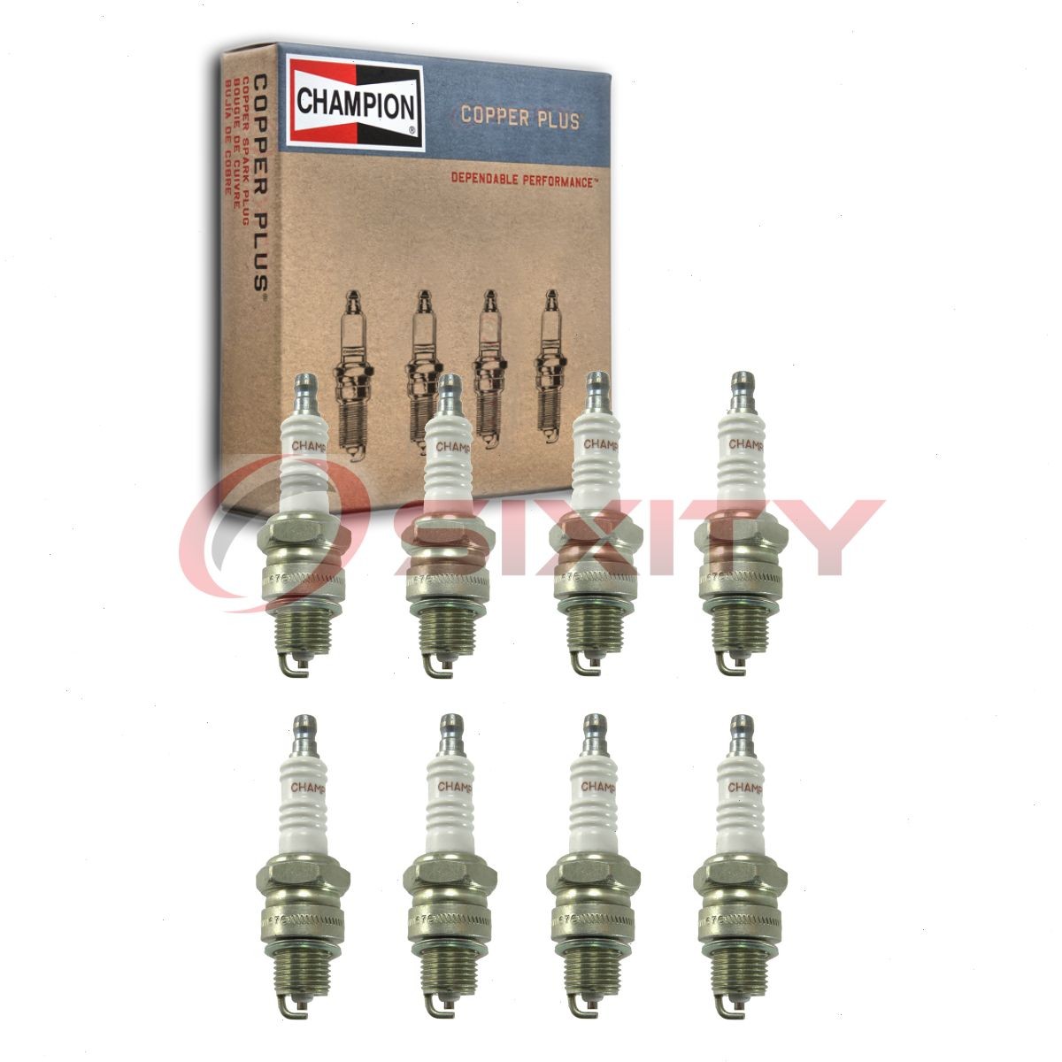8 pc Champion Copper Plus 929 Spark Plugs for W9FP W8BC W8B W20FPU W20FPRU qs