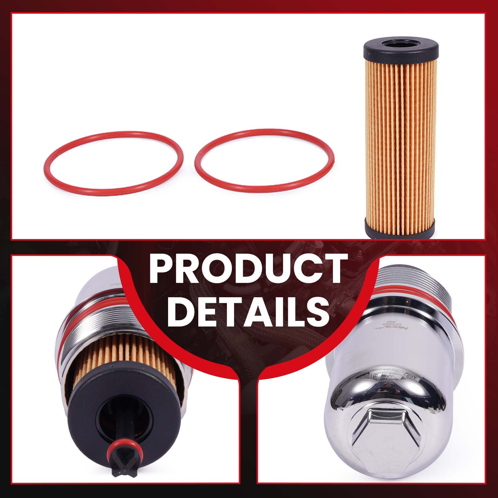 Aluminum Oil Filter Cap for Ford Bronco Explorer F-150 Lincoln Continental MKZ