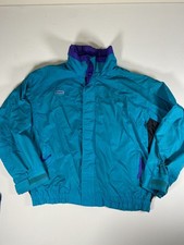 Columbia Bugaboo Vintage 90s Mens XL Jacket Teal Purple Radial Sleeve SHELL ONLY