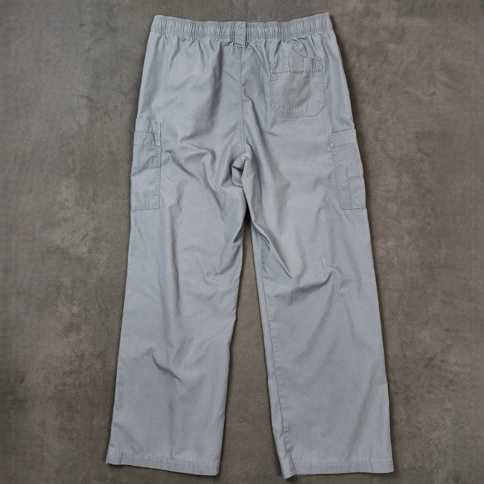 Pantalones Médicos Dickies Para Hombres Grandes Gris Carga Cintura Elástica Utilidad Ropa de Trabajo Médica Foto 2 de 4