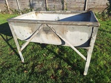 Vintage Garden Galvanised Riveted Water Dairy Tank Trough Planter FREE UK P&P