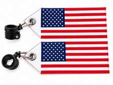 Snow Plow Blade Marker Flags With Pole Attachment - American Flag - Heavy Duty Snow Plow Blade Marker Flags With Pole Attachment - American Flag - Heavy Duty