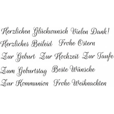 AGATERIA - Transparent Stempel Motivstempel Clear Stamp - Bildunterschriften für