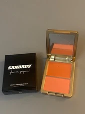 New in Box Sandagy Beauty Glow On, Gorgeous Cream and Powder Blush Duo in 04!