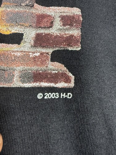 NWT Harley Davidson Shirt Men’s XL Black Lazy Boyz Oslo Norway 2003 VTG USA Made - Picture 5 of 5