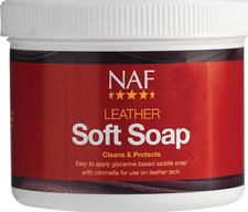 NAF Leather Soft Soap 450g ? Glycerine-Based Saddle Soap for Leather Care ? Clea