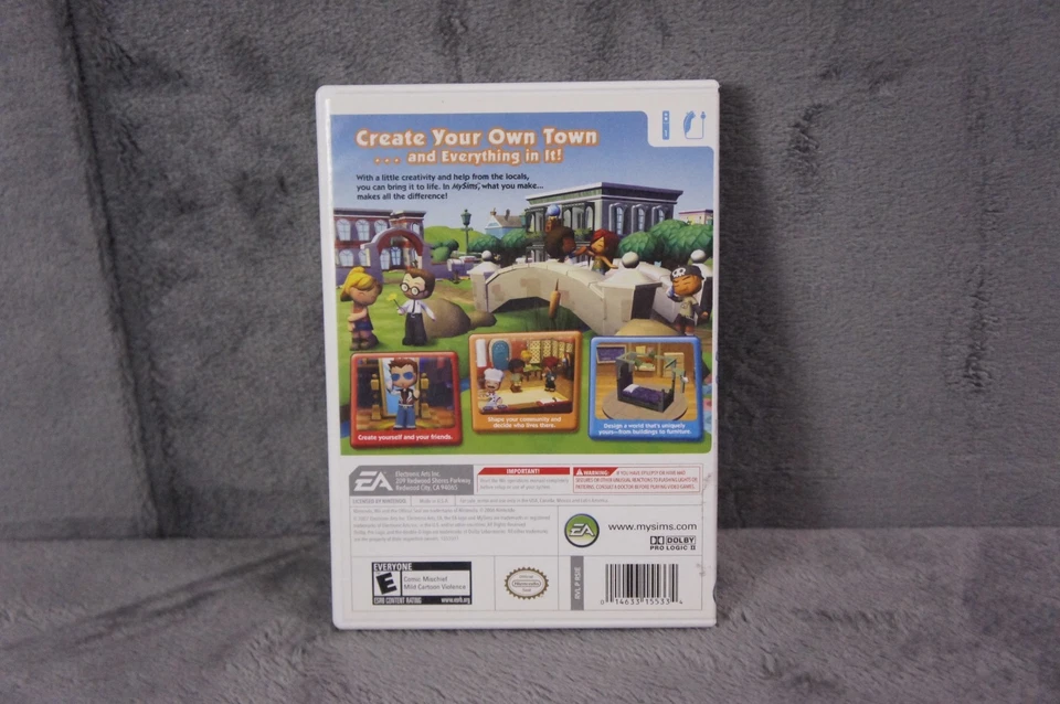 MySims Nintendo Wii Complete CIB EA Family Simulation Game Tested - Image 2 of 4