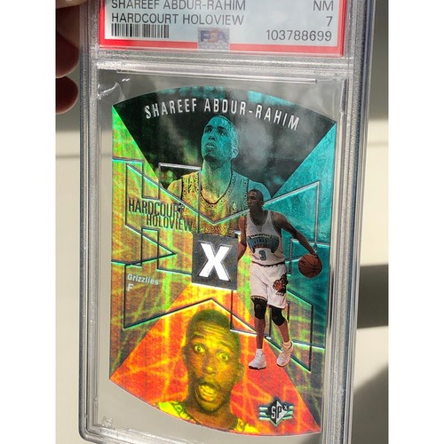 1997 SPx Hardcourt Holoview #HH7 Shareef Abdur-Rahim PSA 7 Vancouver Grizzlies - Picture 6 of 8