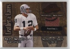 2002 Playoff Absolute Memorabilia Leather and Laces Football Rich Gannon 14mg