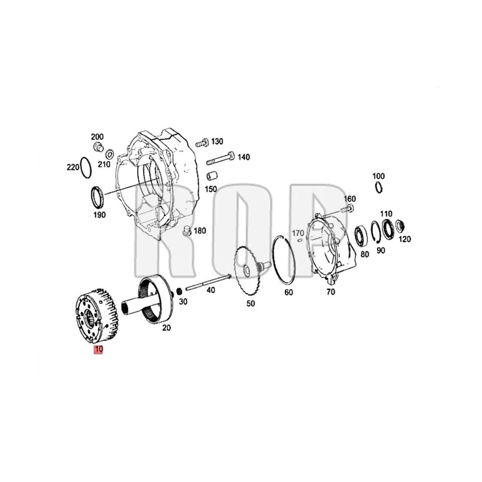 Caja de transferencia planetaria para Mercedes-BenZ W204 GLK250 GLK350 transferencia 2212708604 Foto 3 de 4