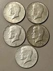 Lot Of 5 - 40% Silver Kennedy Half Dollars 1965, 1966 & 1967 - Free Shipping