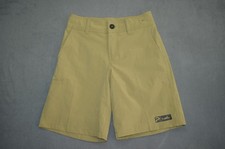 Pelagic Youth High Performance Deep Sea Hybrid Shorts Fishing Tan Youth Size 25
