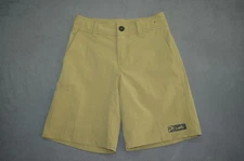 Pelagic Youth High Performance Deep Sea Hybrid Shorts Fishing Tan Youth Size 25