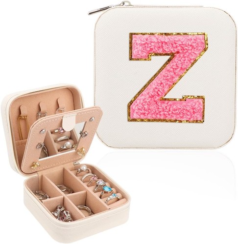 A-Z Personalised Travel Jewellery Box - 2-Layer Organiser for