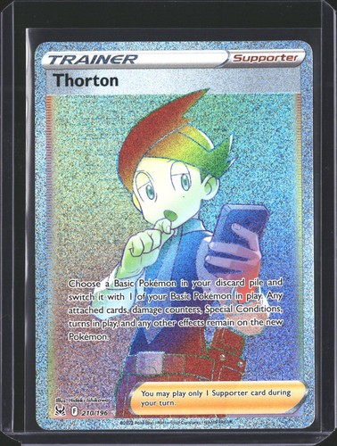 Thorton 210/196 Rainbow Rare Lost Origin Pokemon Holo NM/M