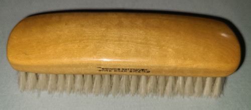 Vtg Mohawk satinwood & boar bristle rectangular hair or clothes brush # 13