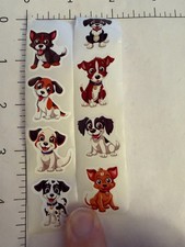 STICKER SHEET: cute animals zoo puppy dog cat kitten