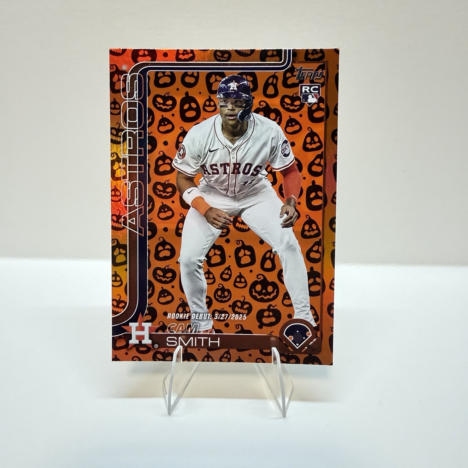 2025 Topps Update Series - Rookie Debut Cam Smith #US45 Jack-O'-Lantern Foil