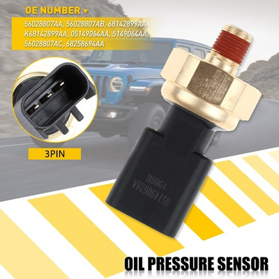 #ad #ad BLACK OIL PRESSURE SENSOR SWITCH FITS DODGE RAM CHALLENGER VIPER AVENGER CHARGER $15.19