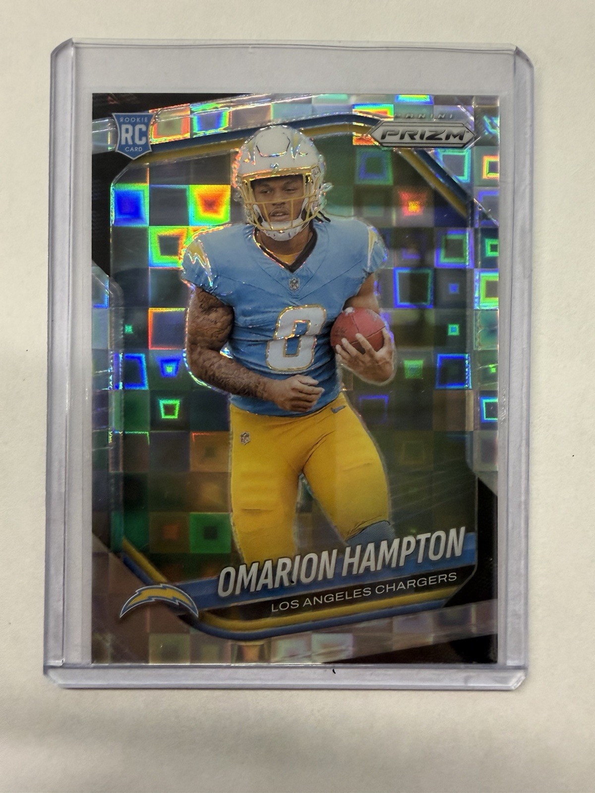 2025 Panini Prizm Omarion Hampton Silver Pandora 31 /400 Rookie Chargers #355 RC