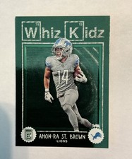 2023 Panini Donruss Elite - Whiz Kids Amon-Ra St. Brown #WK-34 Green