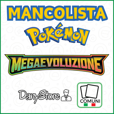 Pokemon MEGAEVOLUTION MEG Mancolista Common Cards Holo ITA NM zur Auswahl