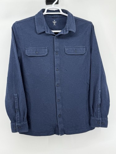 Western Rise Blue Long Sleeve Button Down Performance Shirt Men's Medium - Picture 2 of 7