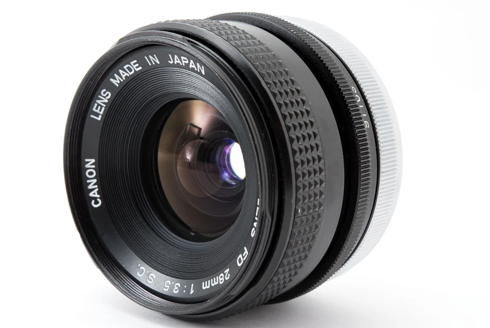 probado【!!¡COMO NUEVO!!】Canon FD 28mm f3.5 s.c. Lente gran angular MF de JAPÓN Foto 3 de 4