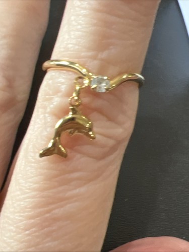 Ring Size 7 Dolphin Cute Ring - Foto 6 di 10
