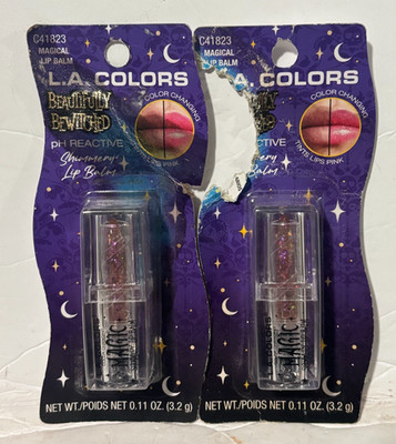 2x L.A. Colors Beautifully Bewitched pH Reactive Shimmering Magical Lip Balm