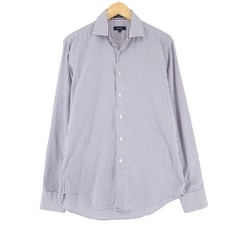 GANT Men Shirt Purple Boston Twill Check Cotton Aa5 Size M