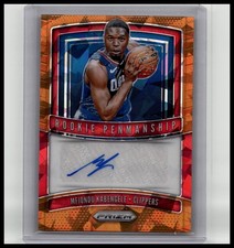 2019-20 Panini Prizm #RP-MFK Mfiondu Kabengele Rookie Penmanship Orange Ice