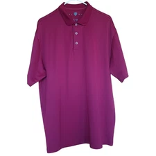 Nike Golf Shirt Men's XL Wine Colored Polo Style Logo on Sleeve Tech Fabric 