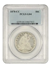 1878-CC 50C PCGS Good 04 - Liberty Seated Half Dollar