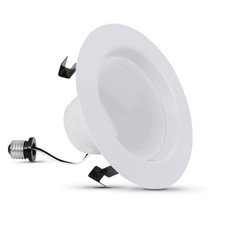 Feit Electric 4" LED Recessed Downlight, 3000K Bright White, Dimmable, 775 Lumen