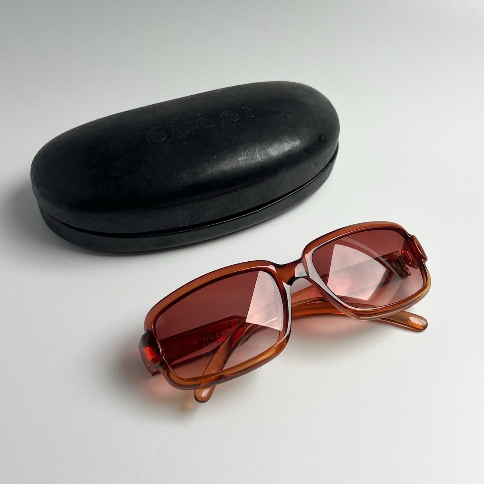 Gucci Sunglasses Authentic Rectangular Wraparound… - image 8