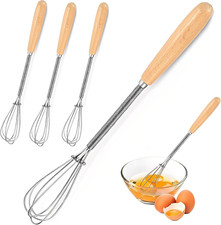 Mini Schneebesen,4 Stück Schneebesen Klein,Edelstahl Kleiner für Tassen,Robuster