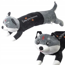 Hund Plüschtier Husky Stofftier Kuscheltier 90cm, Geschenk Kinder
