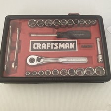Craftsman Usa 33429 29 Pc Saemetric 38 Drive Socket Ratchet Wrench Set Wcase